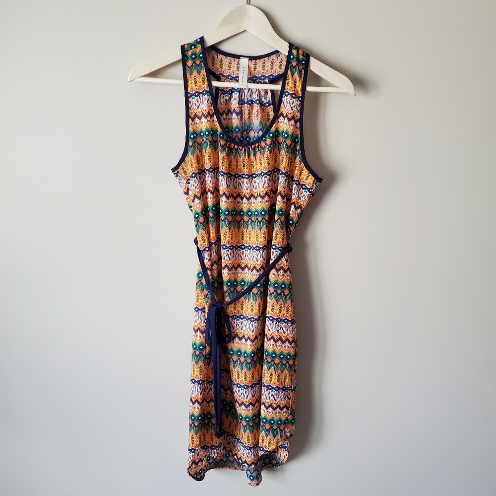 Aztec Print Tank Dress